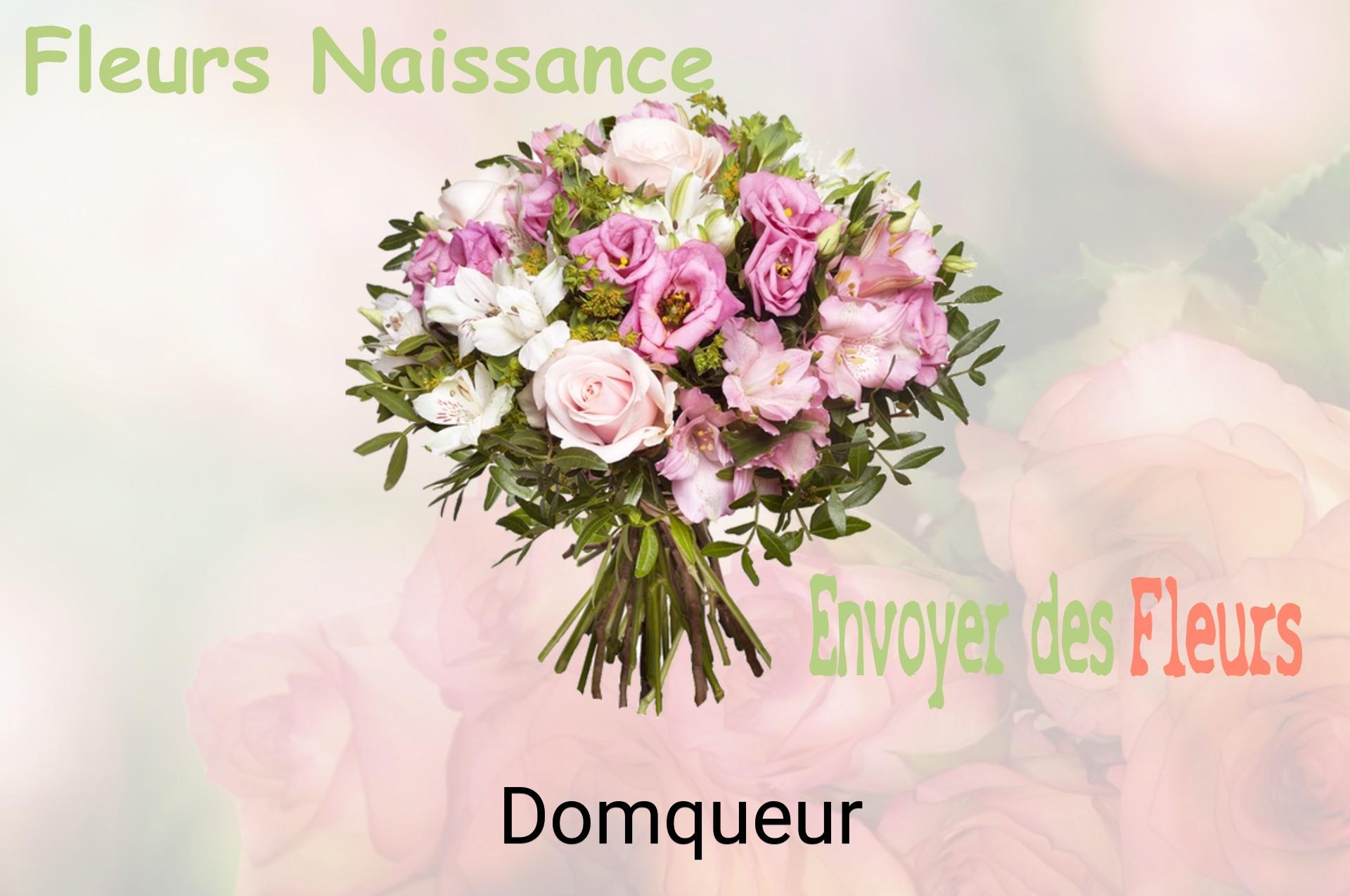 Bouquet de fleurs de naissance livré à Domqueur